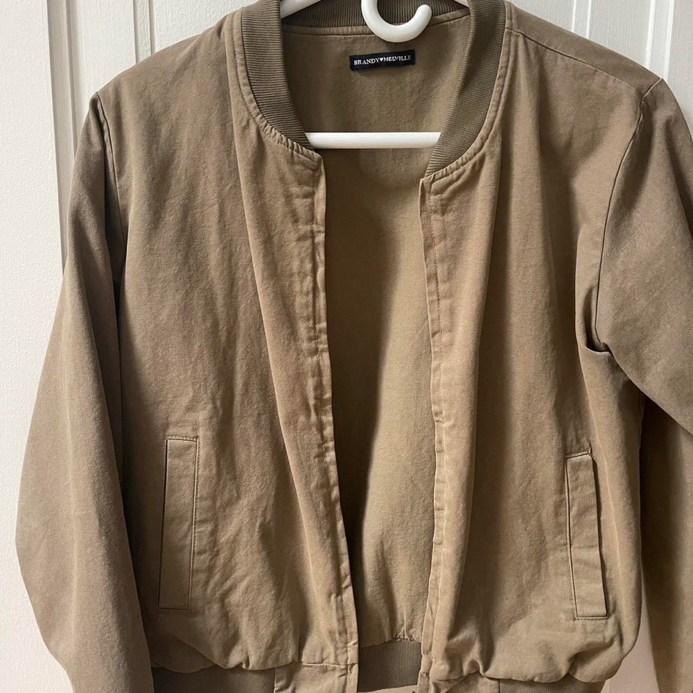 Khaki bomber jacket